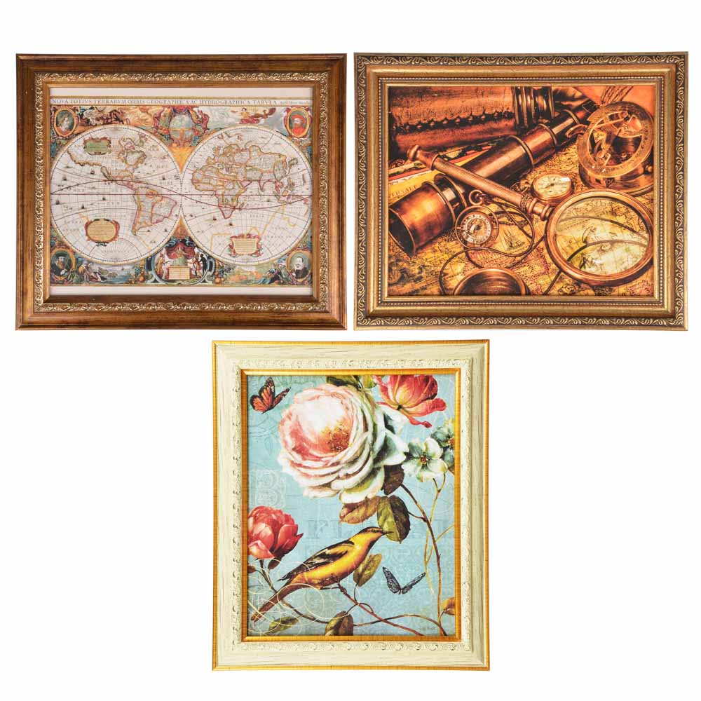 LADECOR Ключница закрытая, 25х30х5см, пластик, 3 дизайна, арт.№ 510-169