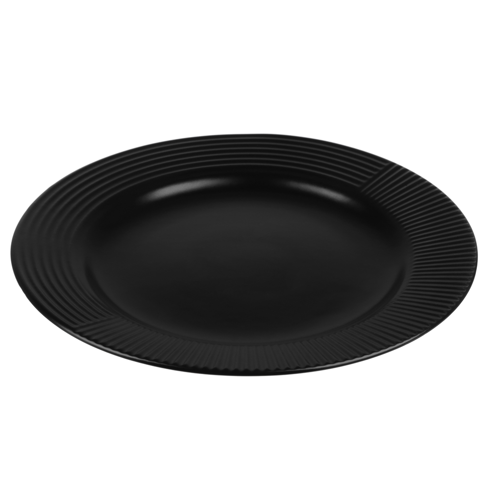 MILLIMI Монблан тарелка подстановочная 26,8см, керамика, черный, арт.№ 824-219