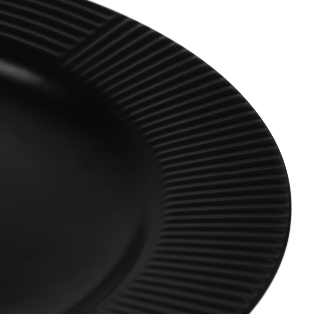 MILLIMI Монблан тарелка подстановочная 26,8см, керамика, черный, арт.№ 824-219