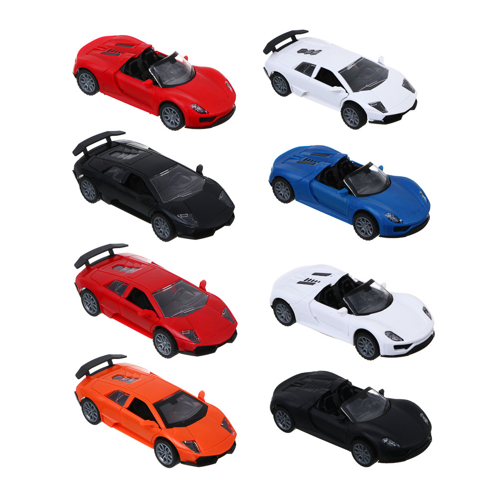 ИГРОЛЕНД Машина "Уличный гонщик", инерция, двери открываются, ABS, 15х6,5х7,7 см, 8 диз, арт.№ 292-437