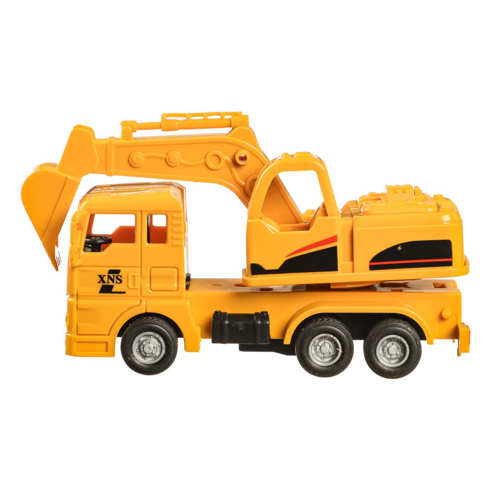 ИГРОЛЕНД Машина в виде спецтехники, инерция, трещотка, ABS, 11,2х4,3х5,3см, 4 диз., арт.№ 292-202