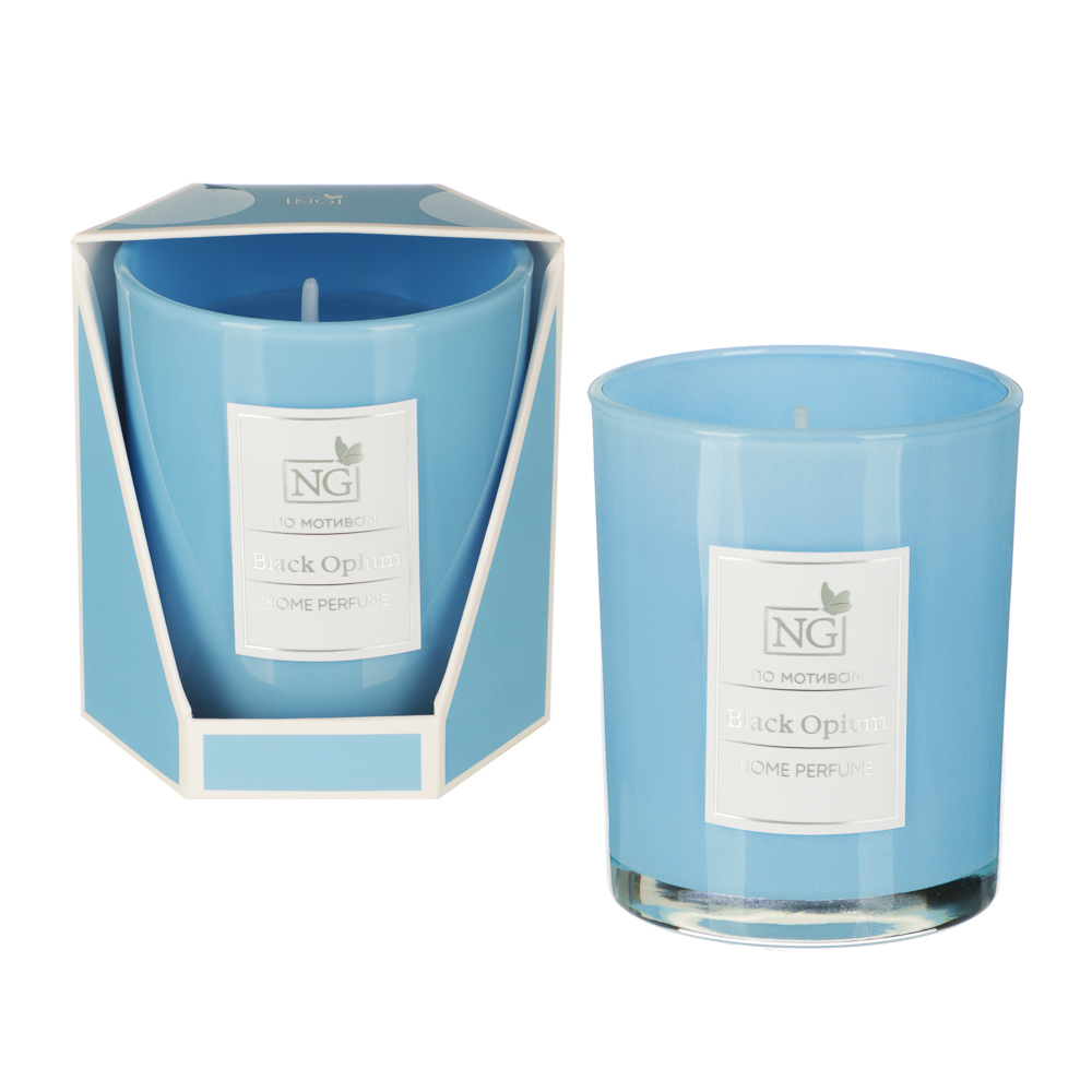 NEW GALAXY Свеча ароматизированная Home perfume 140гр. L'imperatrice, Opium, Light, Million, Tabacco, арт.№ 778-171