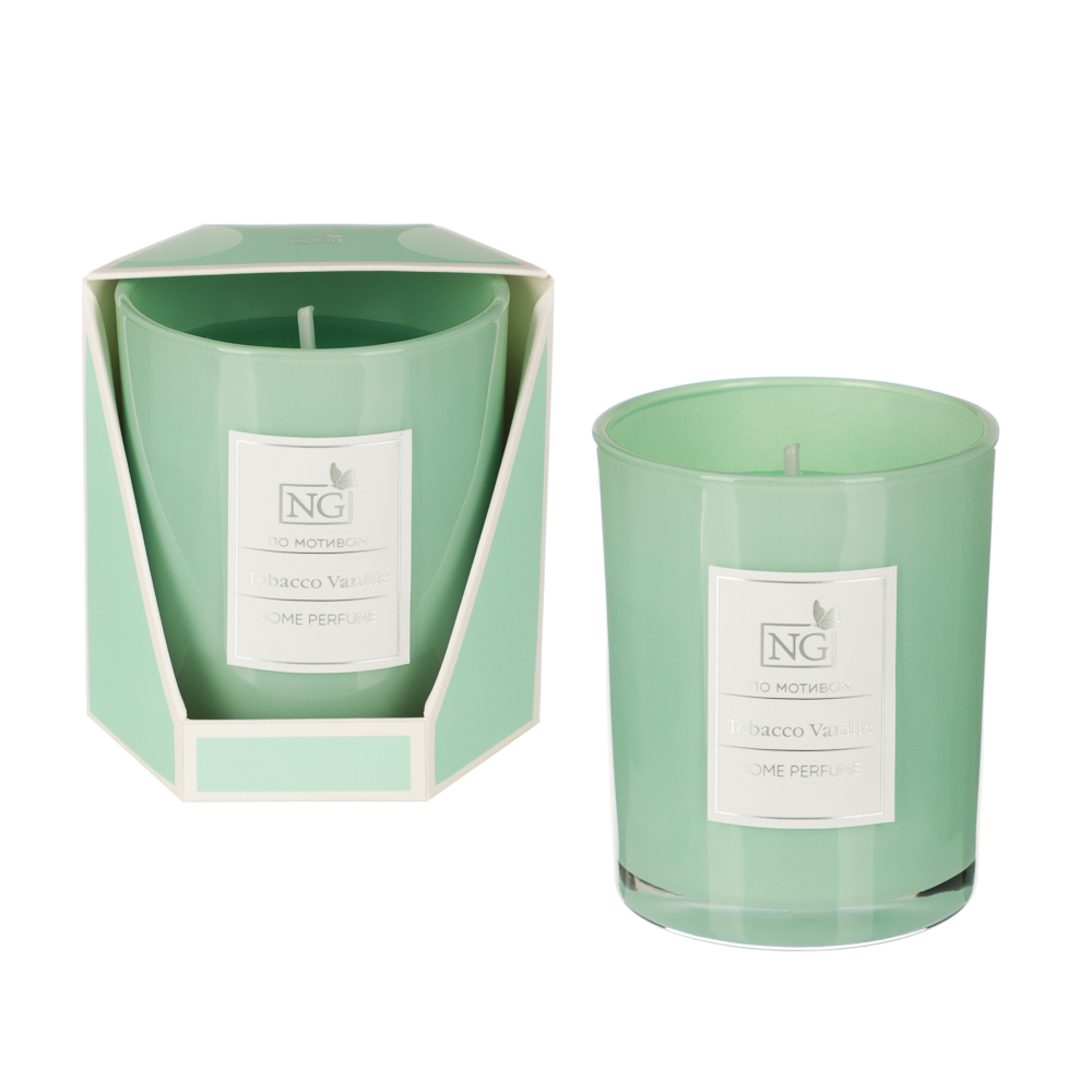 NEW GALAXY Свеча ароматизированная Home perfume 140гр. L'imperatrice, Opium, Light, Million, Tabacco, арт.№ 778-171