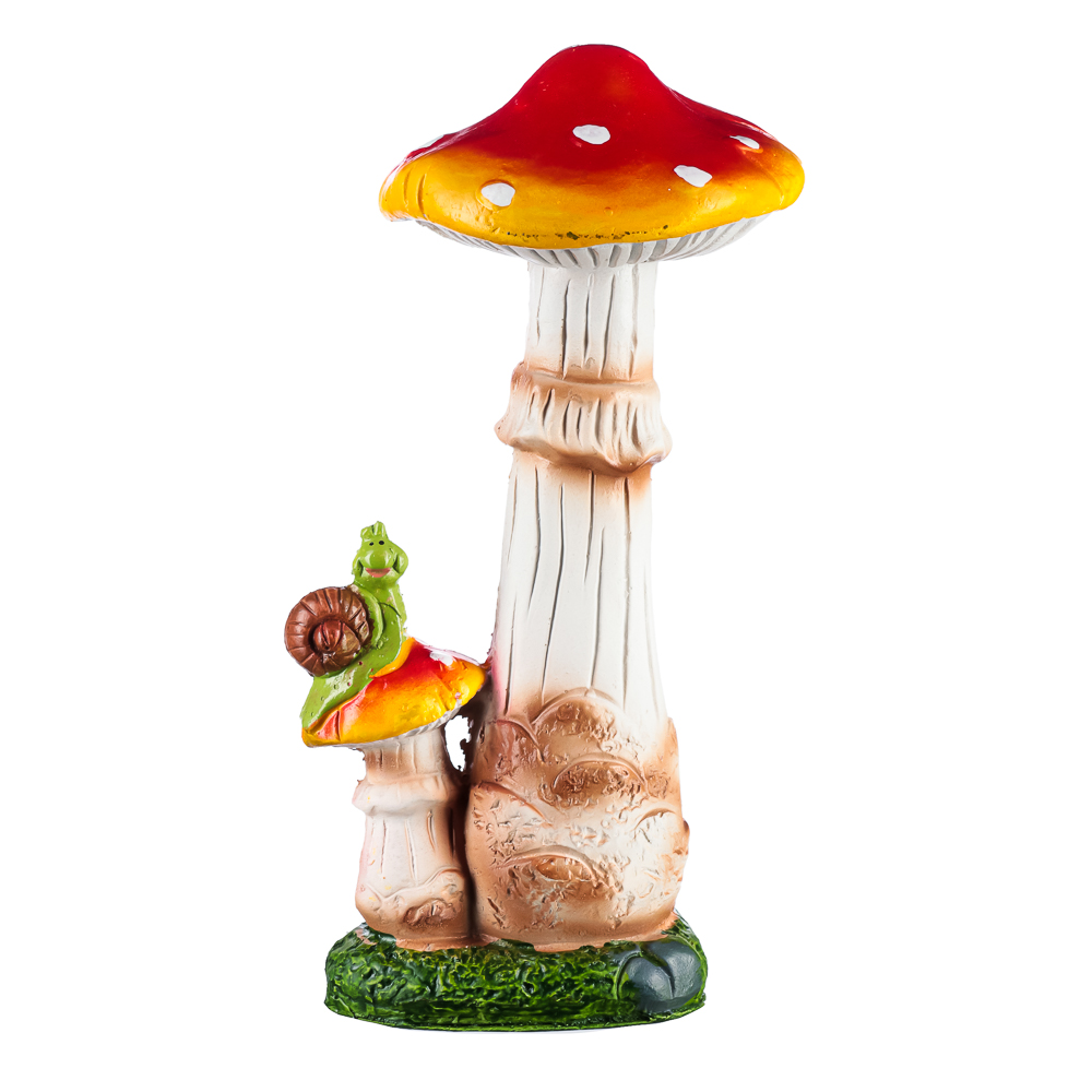 INBLOOM Фигура садовая "Грибы", h24-25см, полистоун, 2 дизайна, арт.№ 162-185