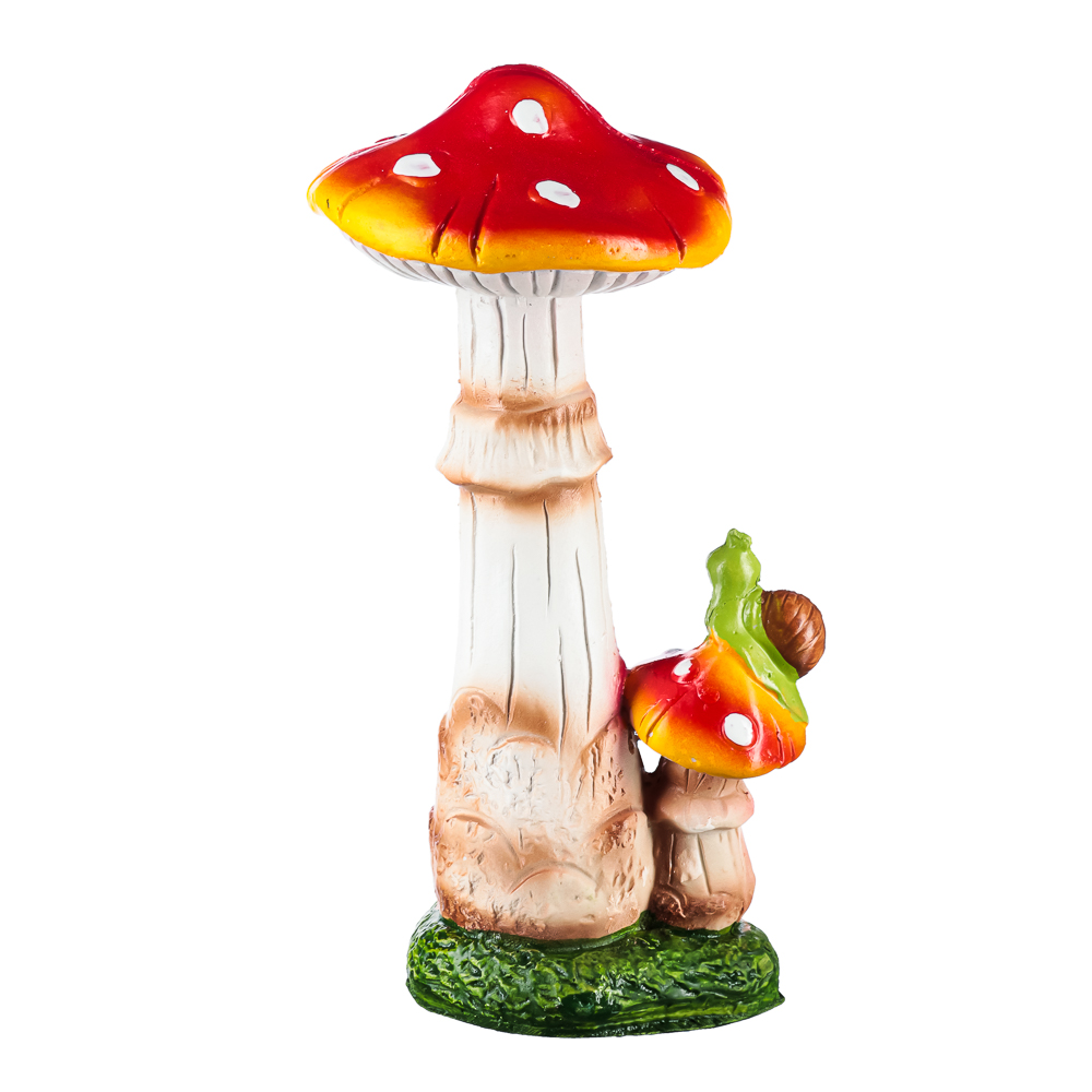 INBLOOM Фигура садовая "Грибы", h24-25см, полистоун, 2 дизайна, арт.№ 162-185