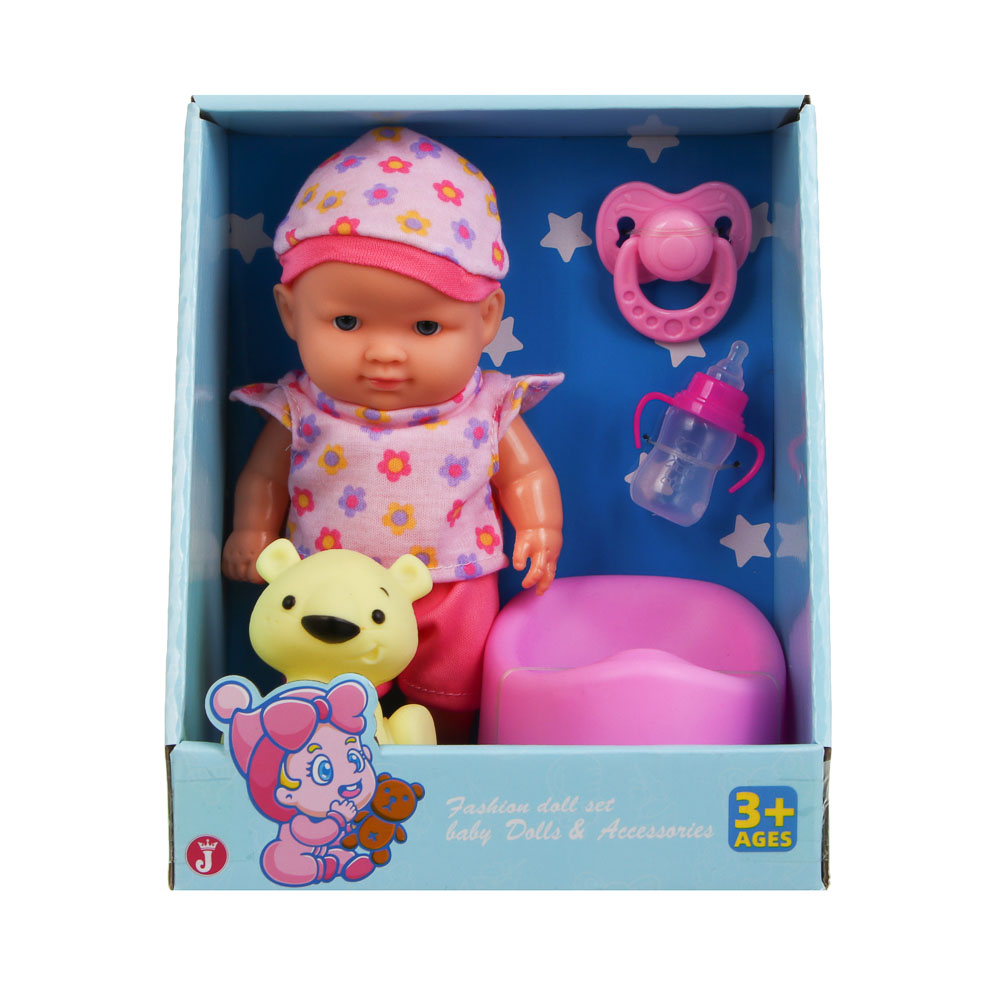 Пупс 20 см с акс., PVC, PP, ABS, тм ИГРОЛЕНД, арт.№ 267-968