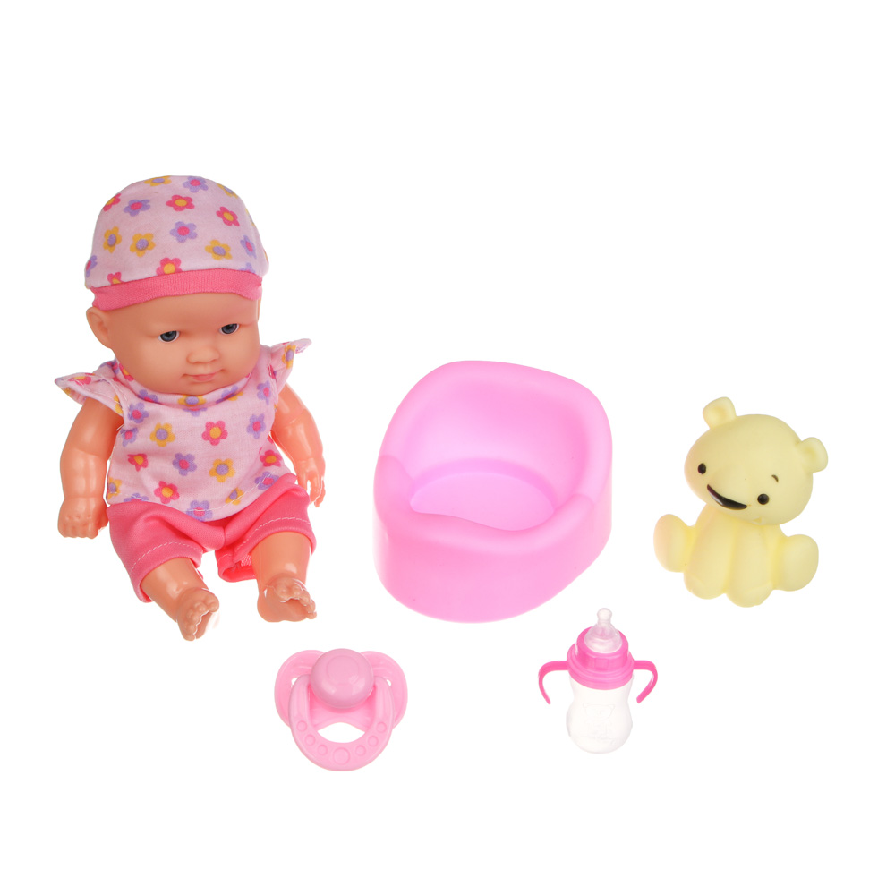 Пупс 20 см с акс., PVC, PP, ABS, тм ИГРОЛЕНД, арт.№ 267-968