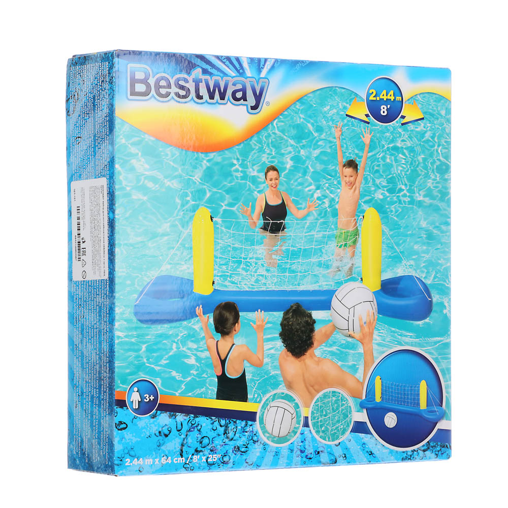 BESTWAY Набор для волейбола (сетка 244х64см + мяч), ПВХ, 52133, арт.№ 107-191