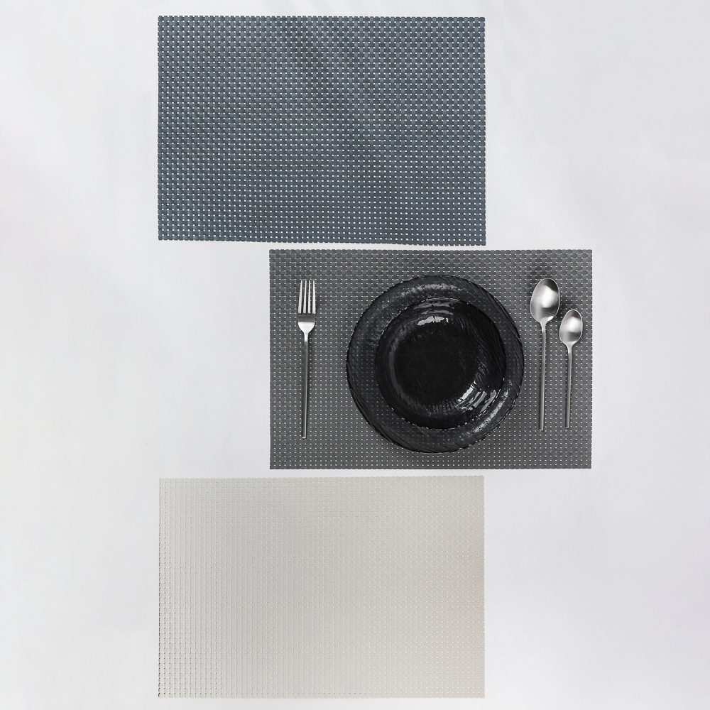 Набор салфеток сервировочных ПВХ, 2шт, крупноплетеные, 30x45см, "Стандарт", 3 цвета, арт.№ 890-370