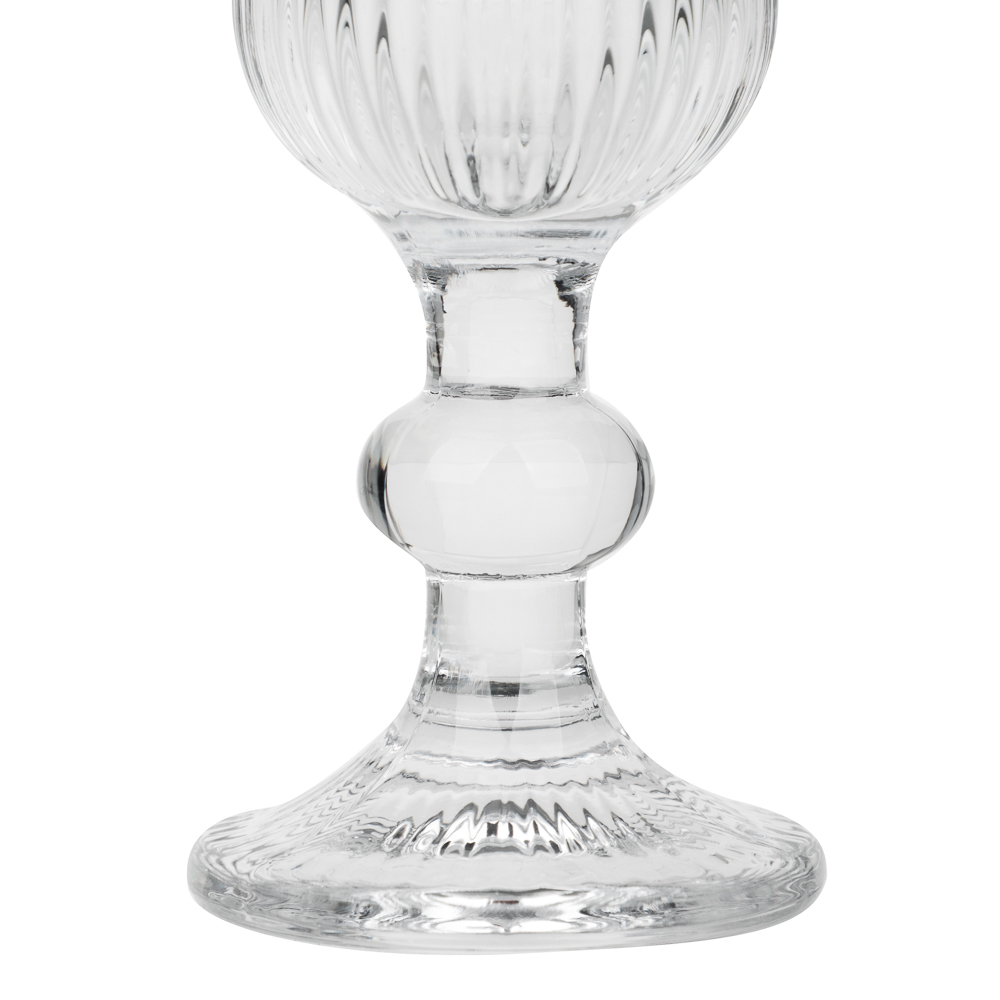 MILLIMI Бокал для шампанского Грея, 150мл, стекло, прозрачный, рифленый, арт.№ 878-632