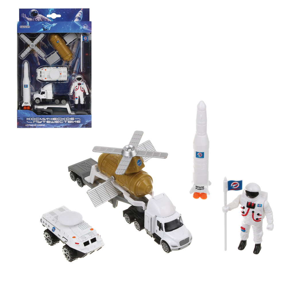 Игровой набор "Космические приключения", пластик, тм ИГРОЛЕНД, арт.№ 276-214