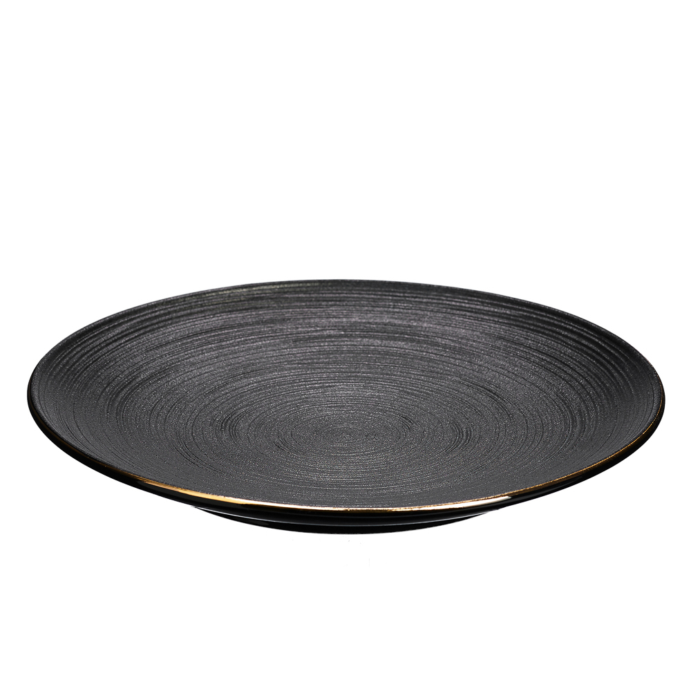 BY COLLECTION Black Line Тарелка обеденная, 21х2см, фарфор, арт.№ 816-426