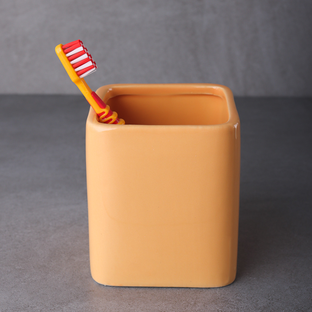 VETTA Стакан для ванной комнаты, "Конфетка", керамика, 6 диз/цв, арт.№ 463-925