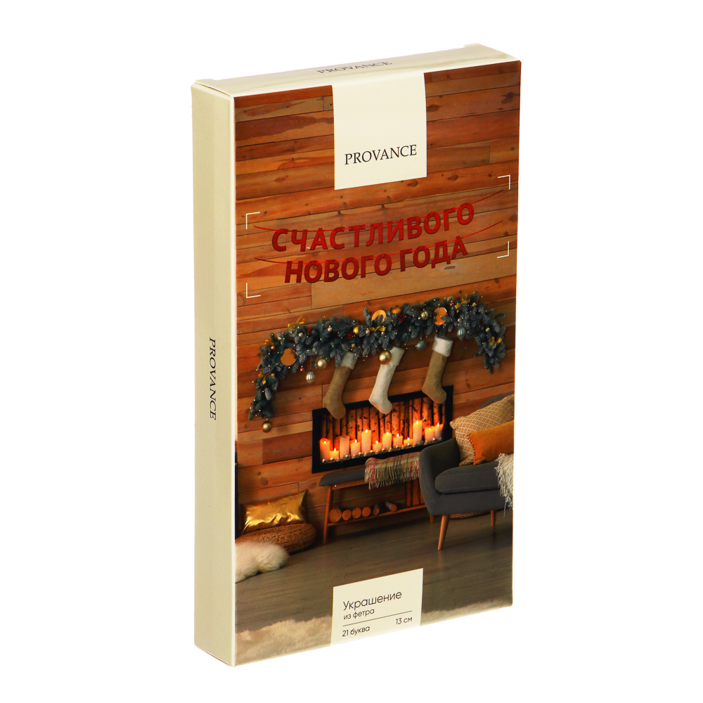 PROVANCE Винтер Украшение из фетра, 13см, 100% полиэстер, красный, арт.№ 492-180