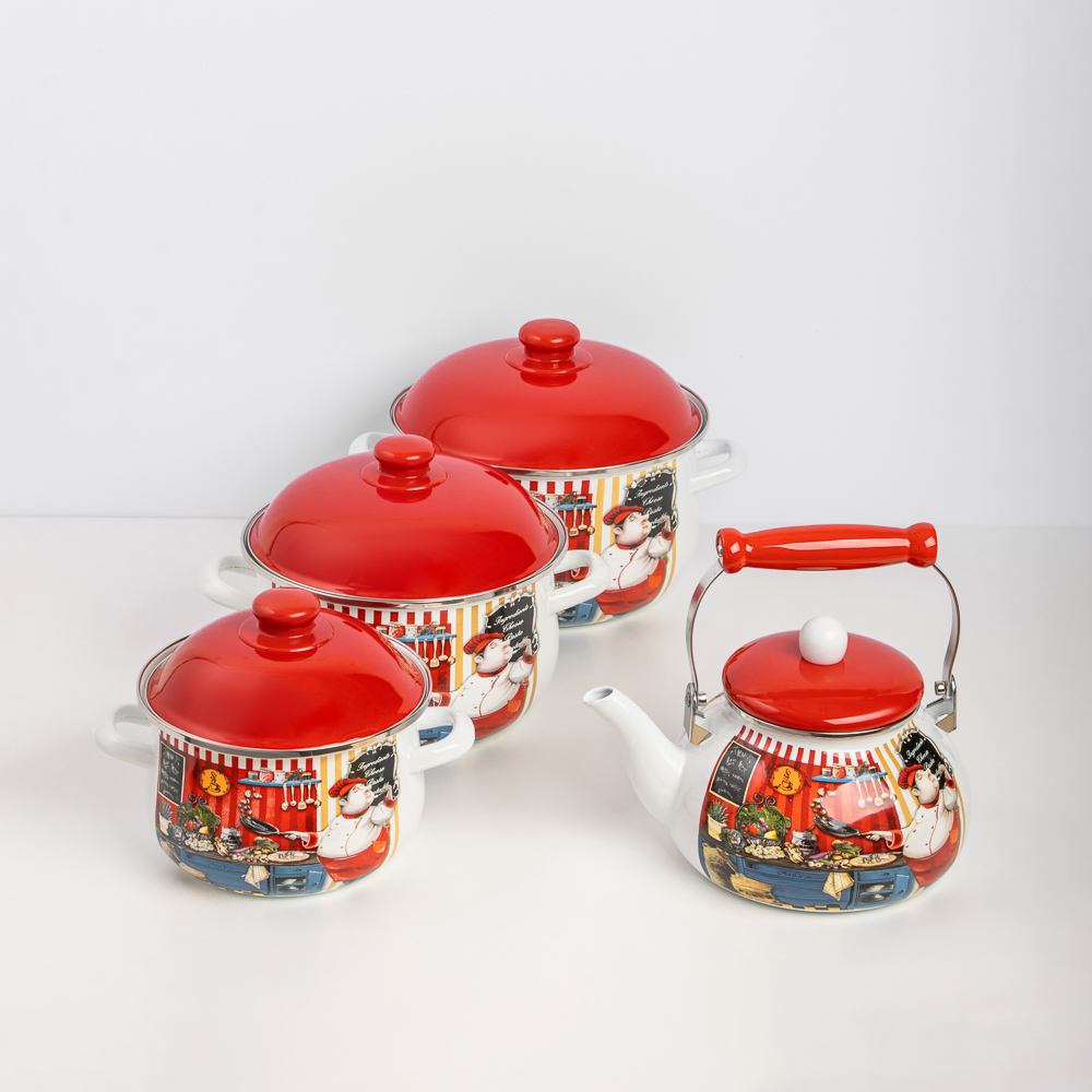 VETTA Повар Чайник эмалированный 2,5л, индукция, арт.№ 894-442