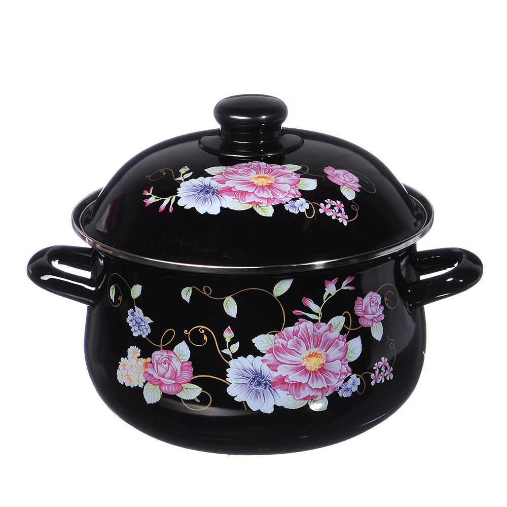 VETTA Иллюзия Кастрюля эмалированная, 20см, 2,8л, индукция, арт.№ 894-444