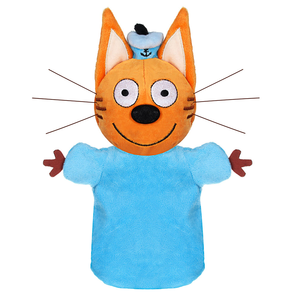 ИГРОЛЕНД Кукольный театр "Три кота", рукавичка, 26см, текстиль, 3 дизайна, арт.№ 264-250