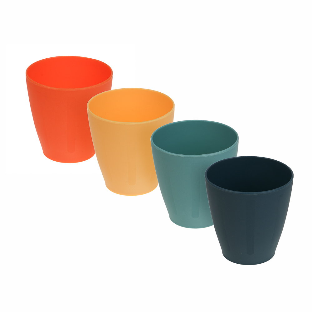 Набор стаканов тм VETTA Орра, 4 шт, 8х7,5см, полипропилен, арт.№ 861-576