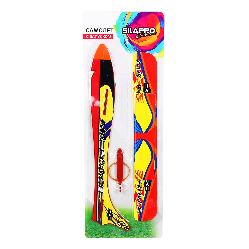 SILAPRO Самолет с запуском, 36х34см, EPS, PP, арт.№ 199-026