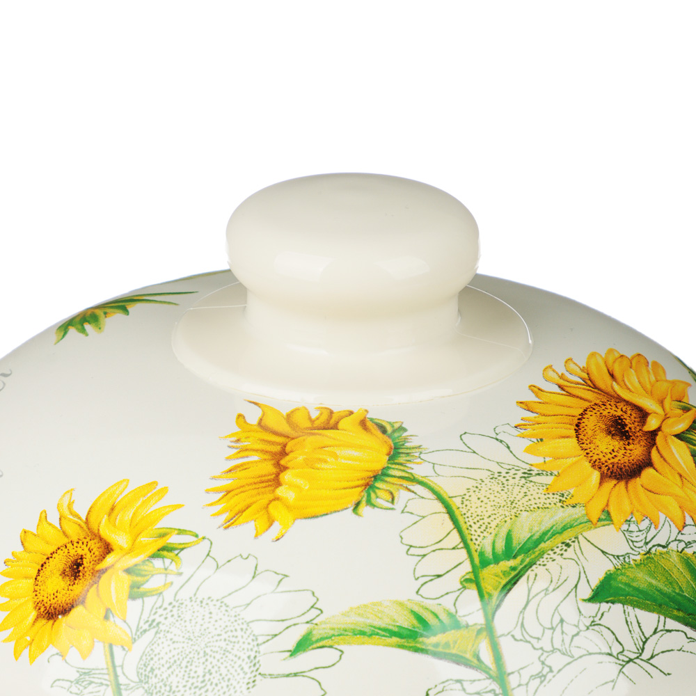 VETTA Подсолнухи Кастрюля эмалированная, 18см, 2,0л, индукция, арт.№ 894-521