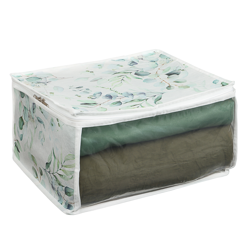 VETTA Рио-де-Жанейро Кофр на молнии с прозрачным окном 35х30х20см, спанбонд, ПЕВА, 2 диз., арт.№ 457-759