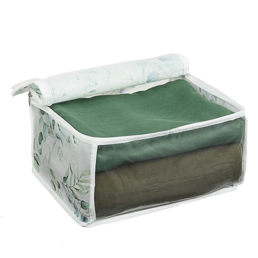 VETTA Рио-де-Жанейро Кофр на молнии с прозрачным окном 35х30х20см, спанбонд, ПЕВА, 2 диз., арт.№ 457-759