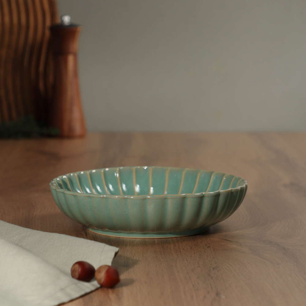 MILLIMI Лотос Салатник, 580мл, 19х4,5см, керамика, арт.№ 824-516