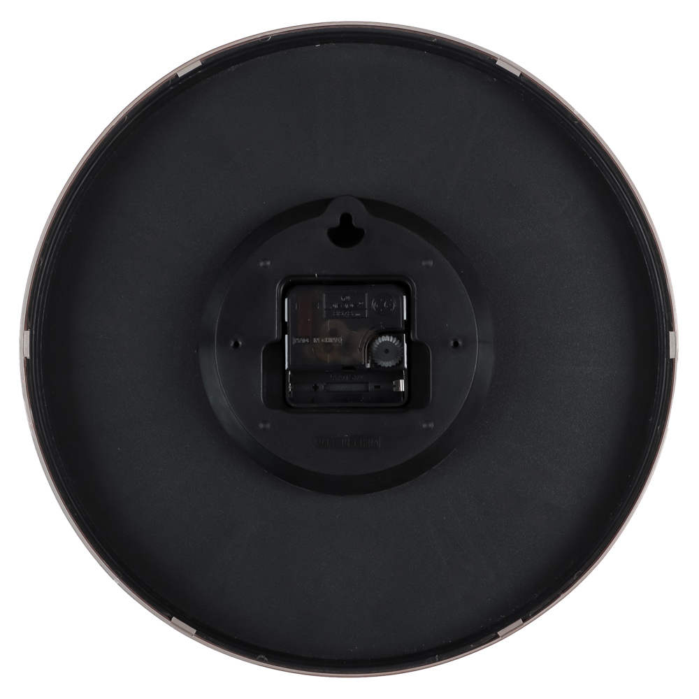 LADECOR CHRONO Часы настенные круглые, пластик, d30 см, 1xAA, оправа цвет золотой, арт.06-48, арт.№ 581-336