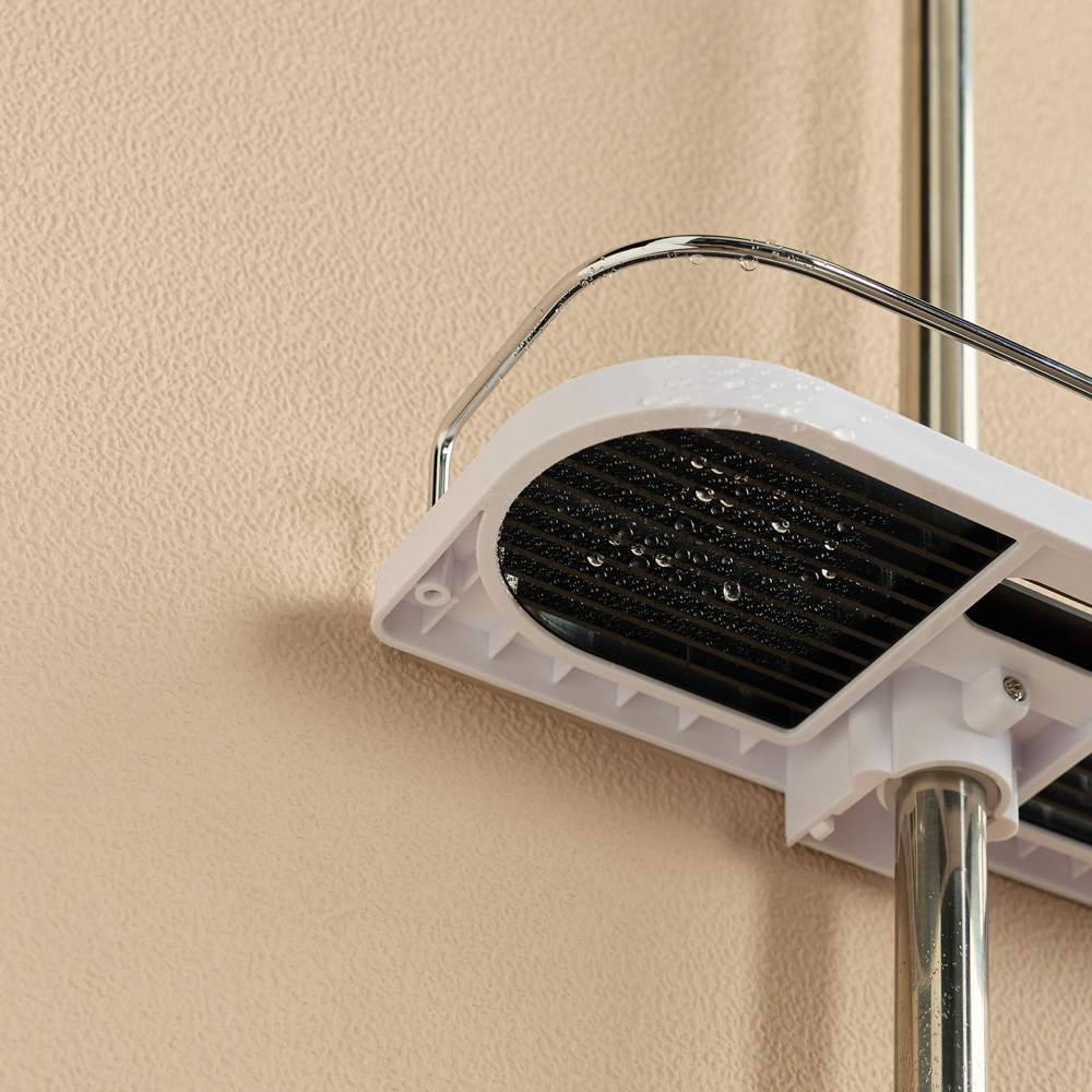 VETTA Полка на душевую стойку с держателем душа, 305*125*55мм, универсал.диаметр, арт.№ 463-067