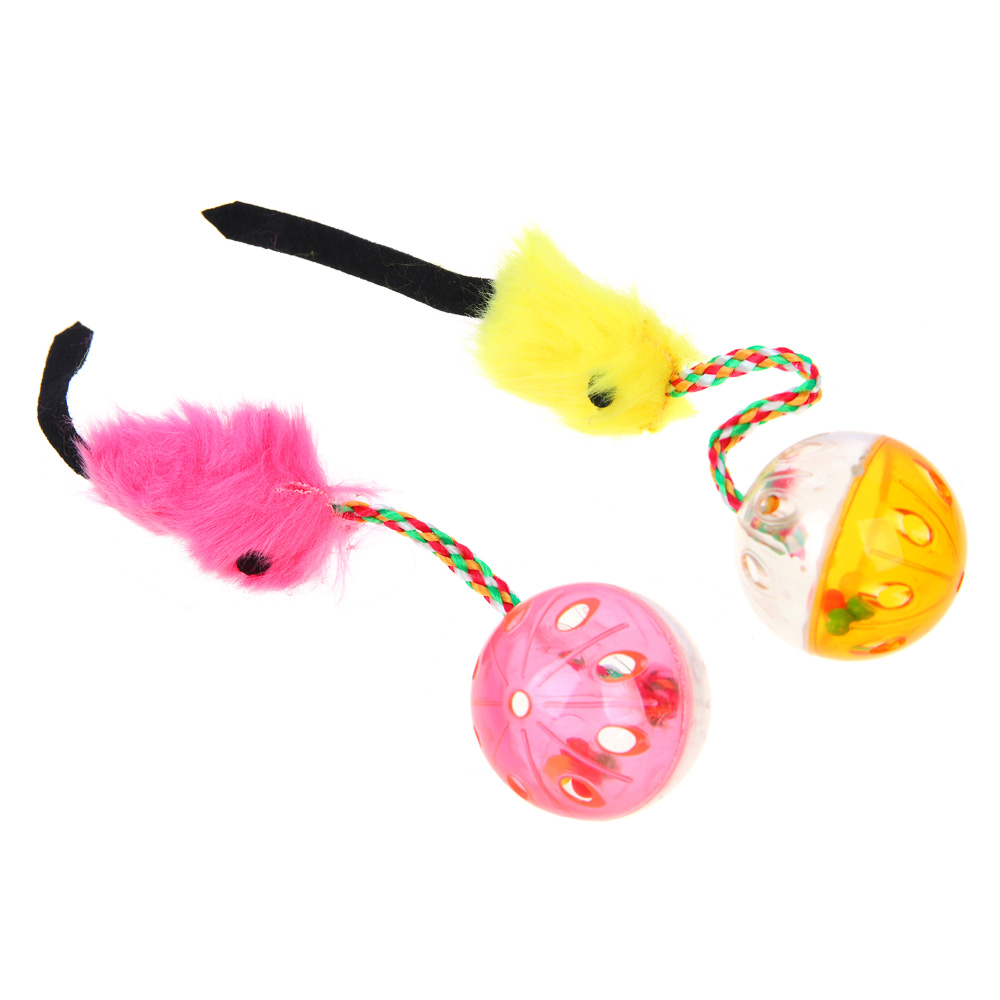 VETTA Игрушка для домашних животных, набор 2 шт, пластмасса, зверушки, арт.№ 273-189