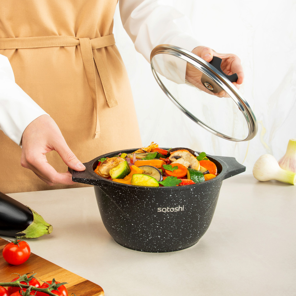 SATOSHI Монфор Казан 20х11,5см, 2,7л, литой алюминий, индукция, арт.№ 846-744