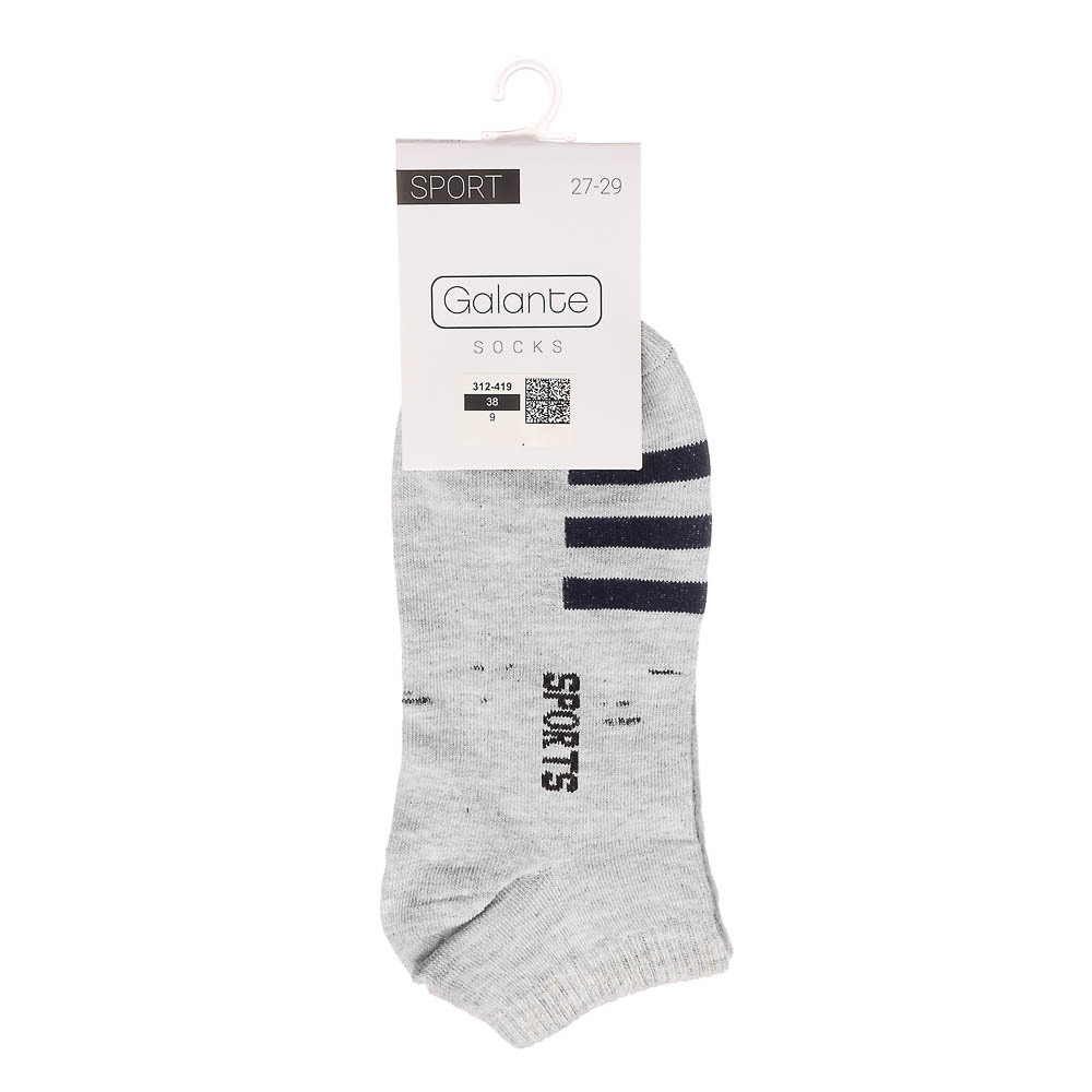 GALANTE Носки мужские, р.27-29, 85% хлопок, 10% полиамид, 5% спандекс, разноцветные, #7, арт.№ 312-419