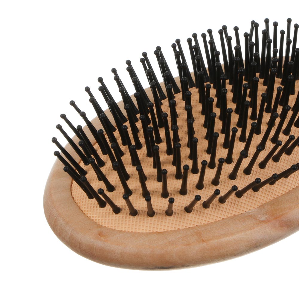 Расческа массажная тм ЮНИLOOK, 24 см, дерево, пластик, арт.№ 319-248