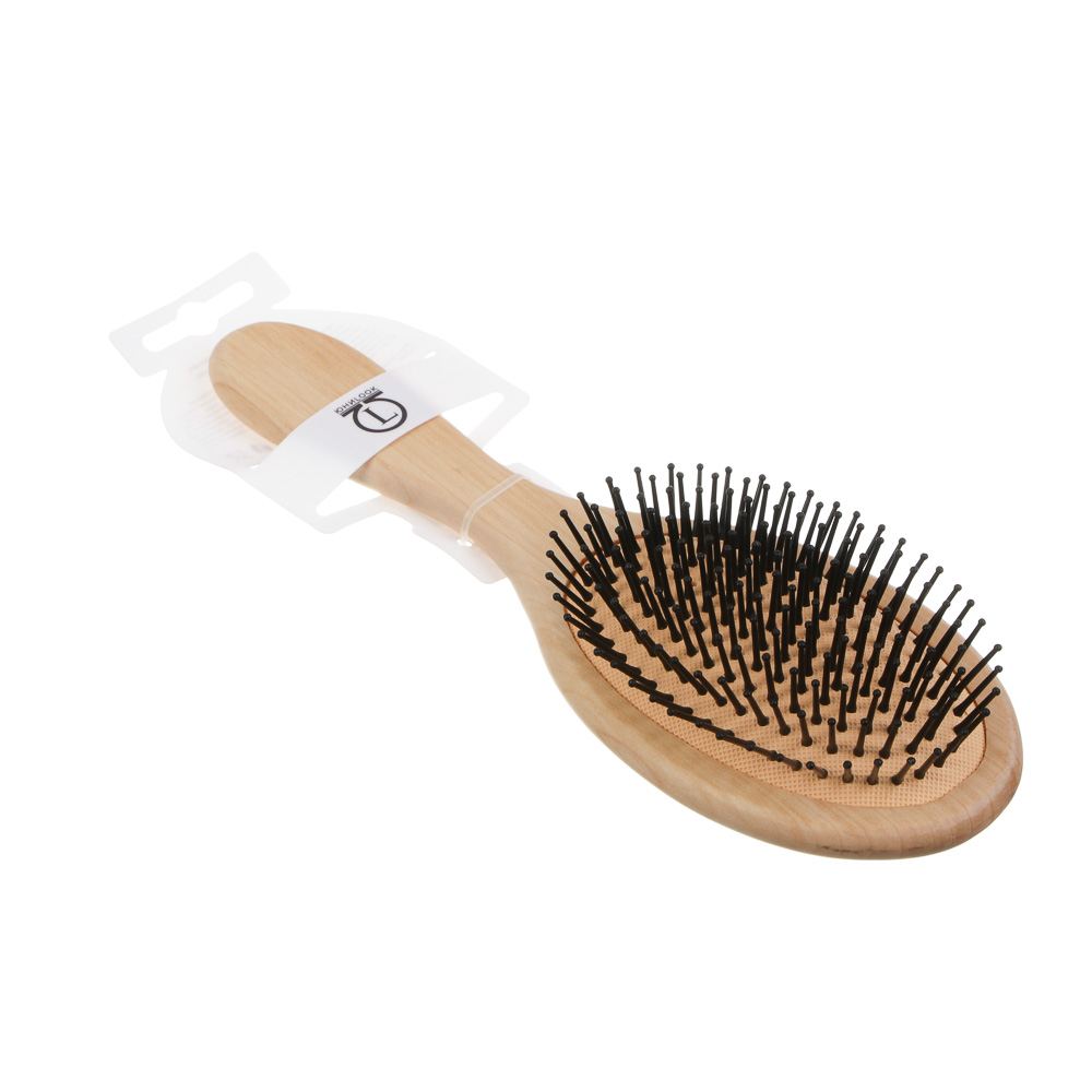 Расческа массажная тм ЮНИLOOK, 24 см, дерево, пластик, арт.№ 319-248