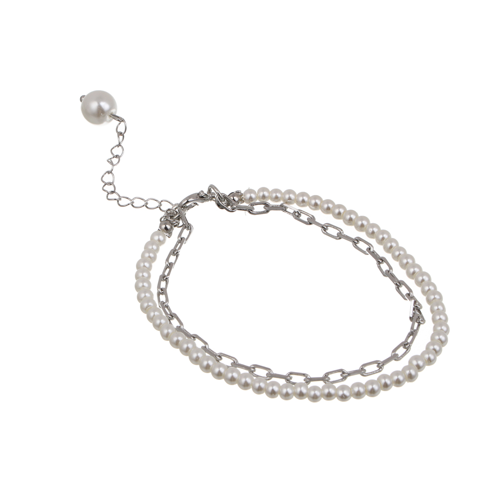 Браслет 15,5см, медь, стекло, 2 цвета, БЖ25-19, арт.№ 023-027