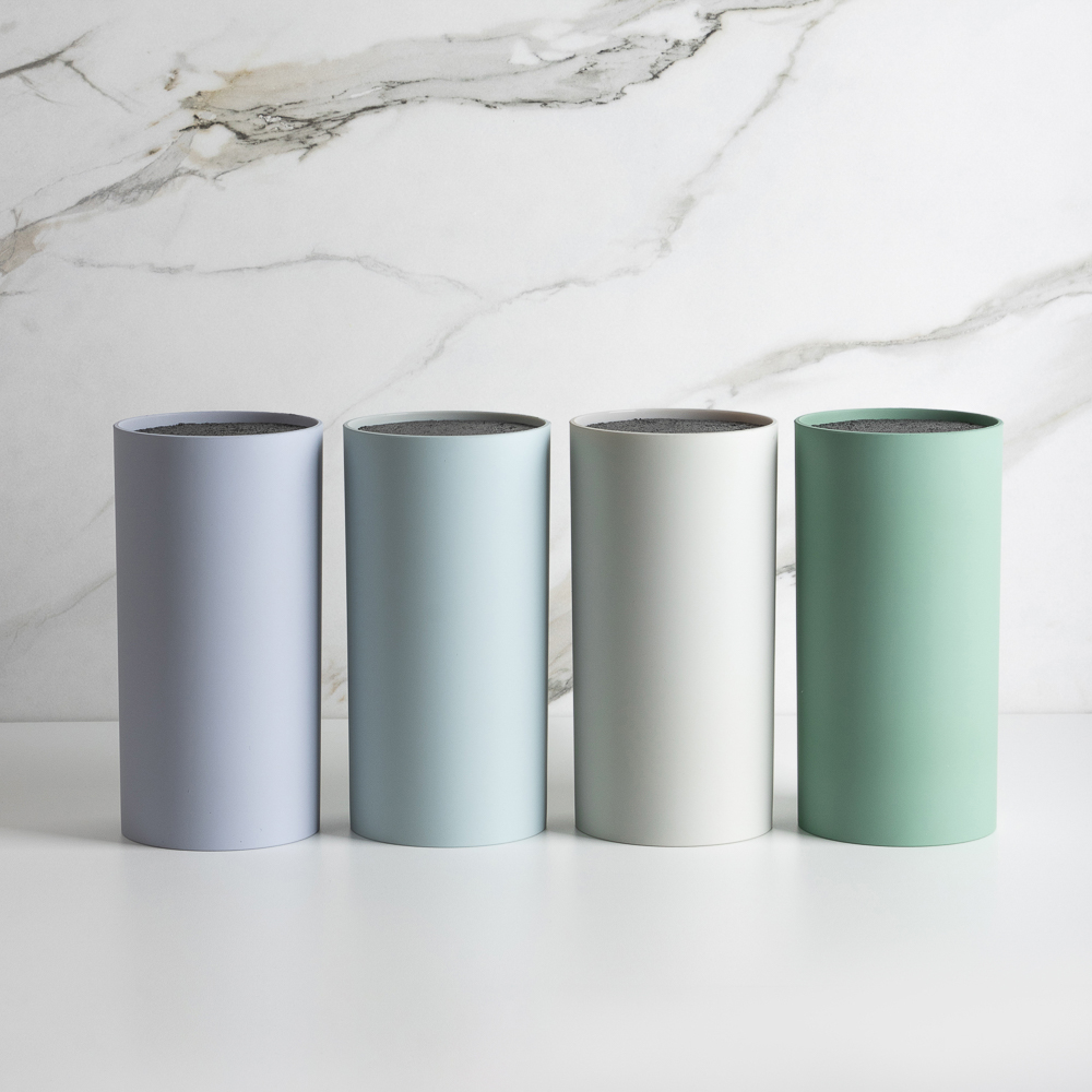 SATOSHI Подставка для ножей с полипропиленовыми разделителями, 11х22см, круглая, 4 цвета, арт.№ 838-027