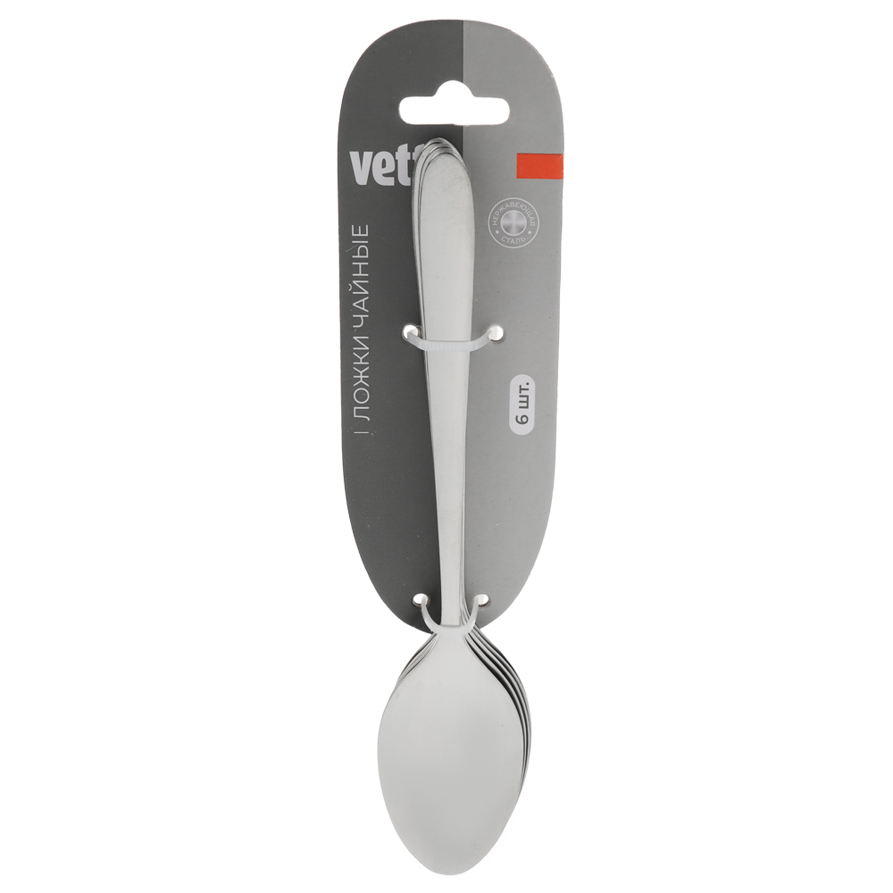 VETTA Тренто Ложка чайная 6 пр. на блистере, арт.№ 815-339