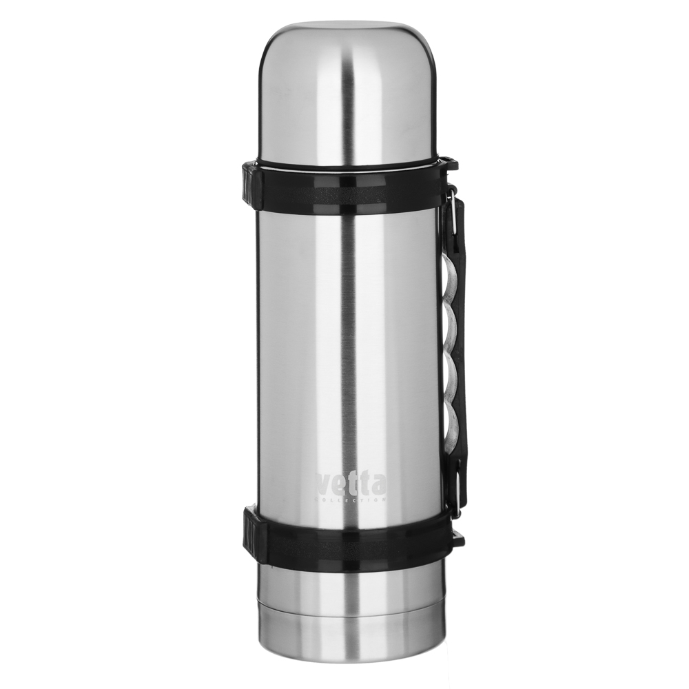 VETTA Термос металлический "Туристический" 1,20л серебристый, арт.№ 841-049