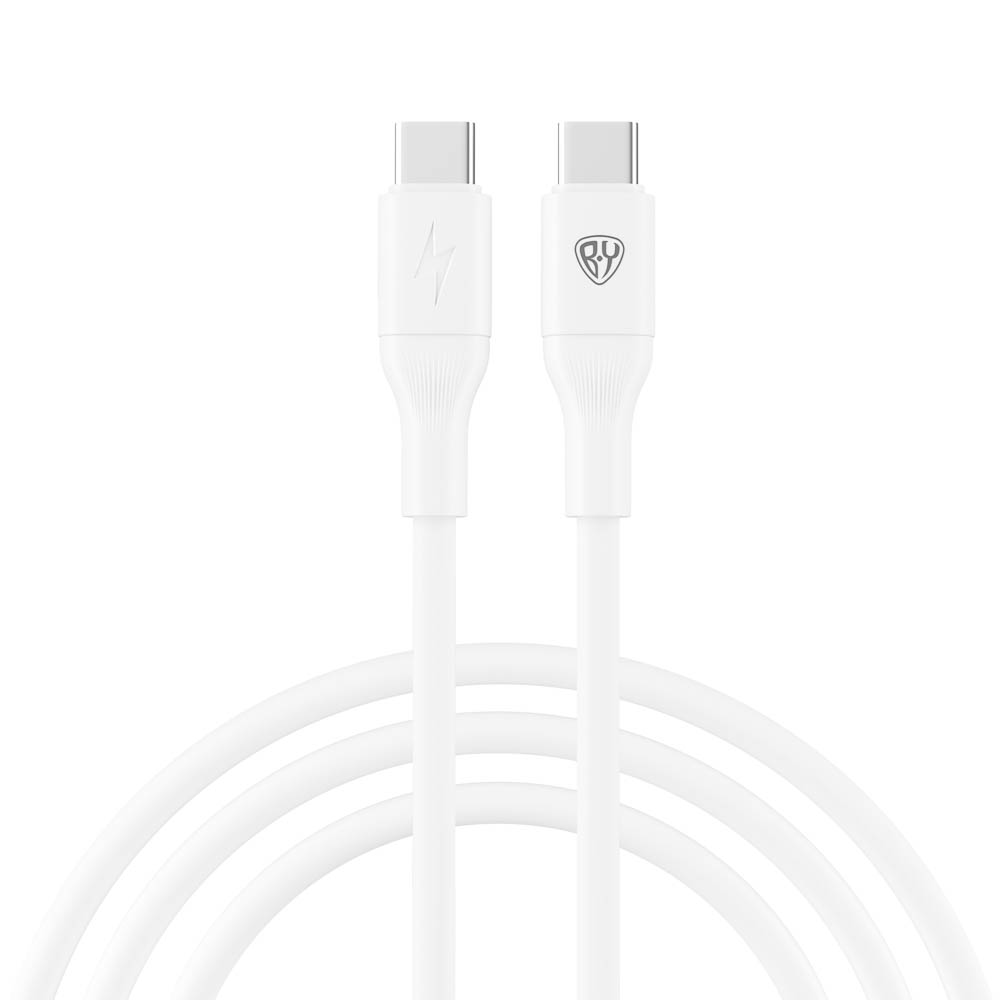 Сетевое зарядное устройство с кабелем BY Ньютон 20Вт,USB-C PD,каб С-С,3А,100см,110-240В,белый, арт.№ 916-260