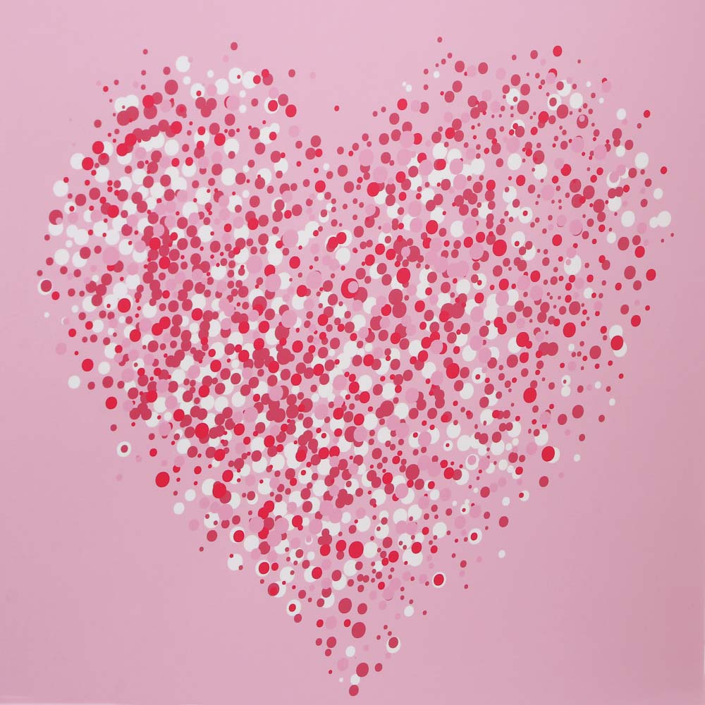 Пакет подарочный бумажный тм LADECOR L 26x32x10 см, "Сердце" арт 1, 4 дизайна, арт.№ 507-461