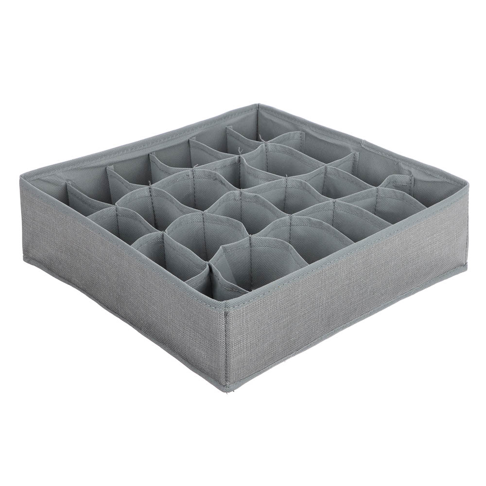 Органайзер для хранения тм VETTA Джойс, 24 отдела, полипропилен, картон, 32x32x10см, арт.№ 457-785