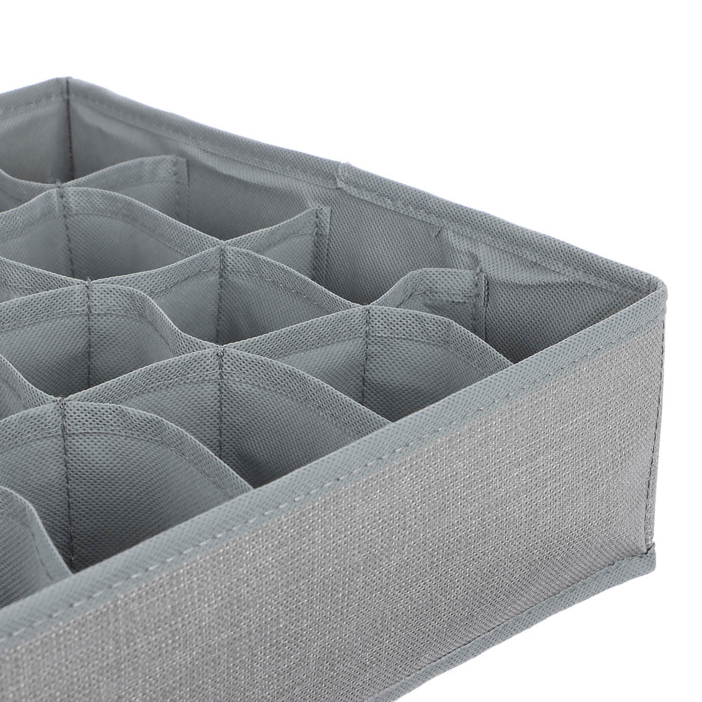 Органайзер для хранения тм VETTA Джойс, 24 отдела, полипропилен, картон, 32x32x10см, арт.№ 457-785