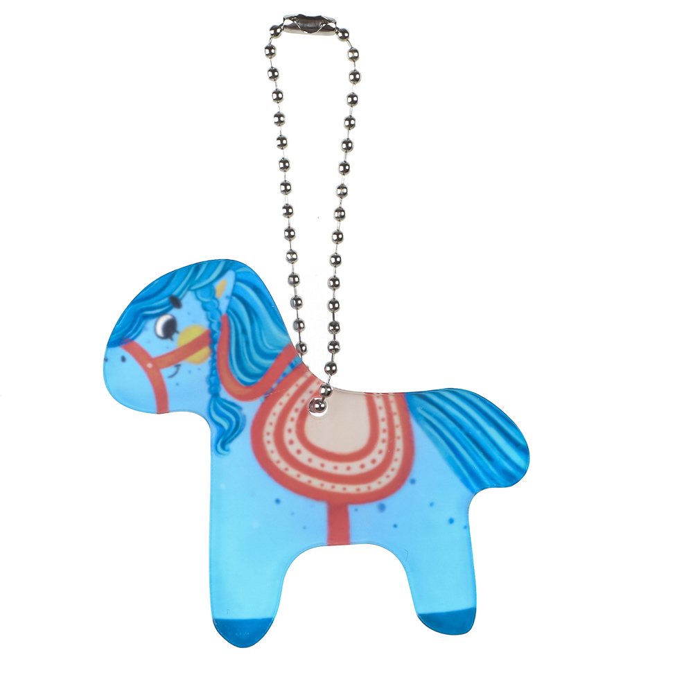 Брелок Лошадка, 7 см, акрил 3 мм, печать УФ, 4 дизайна, арт.№ 705-509