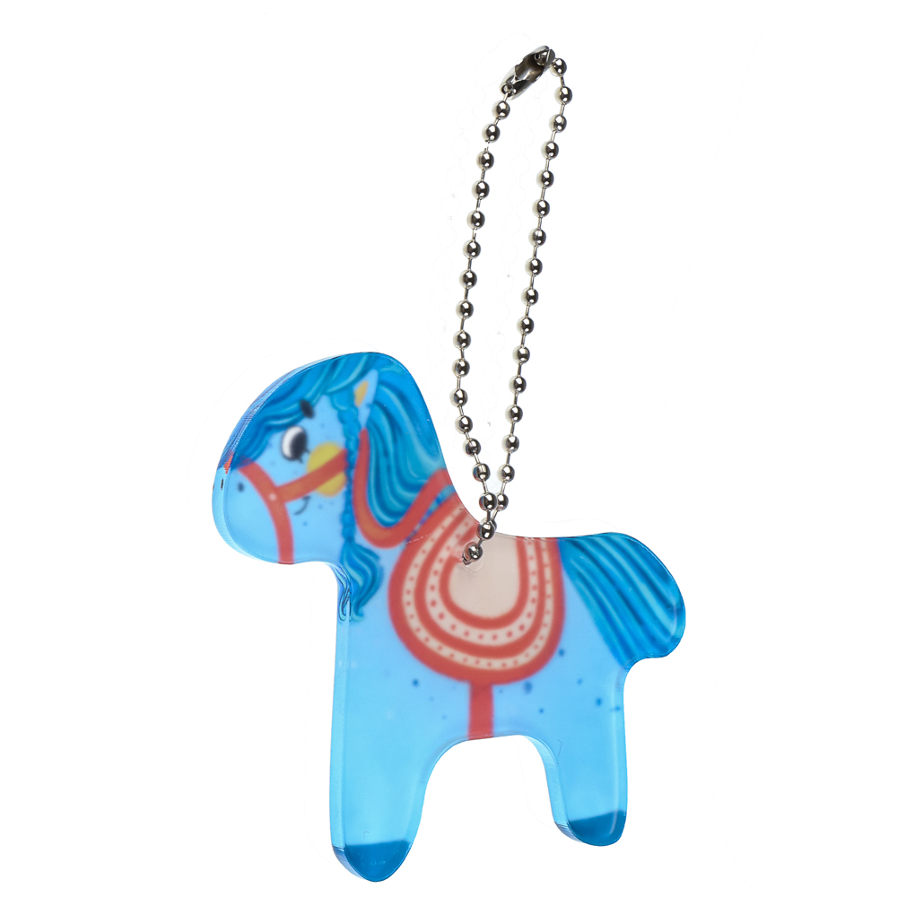 Брелок Лошадка, 7 см, акрил 3 мм, печать УФ, 4 дизайна, арт.№ 705-509