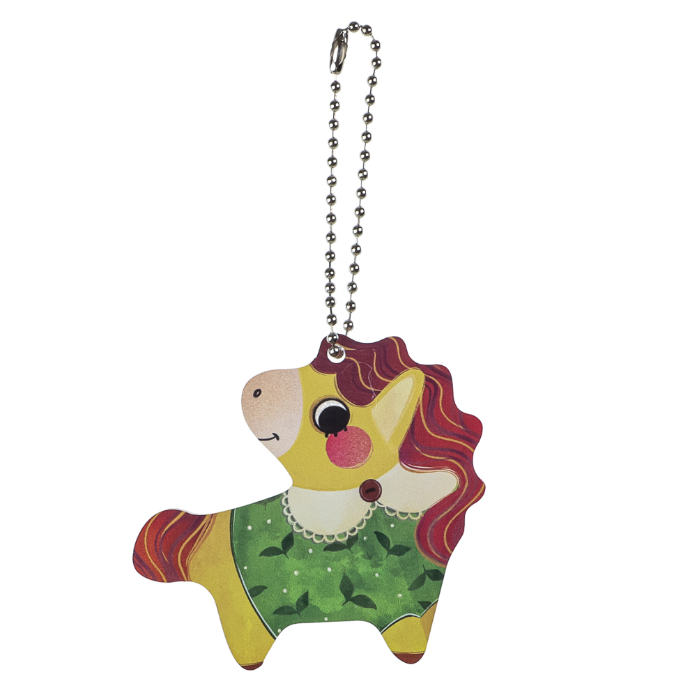 Брелок Лошадка, 7 см, акрил 3 мм, печать УФ, 4 дизайна, арт.№ 705-509