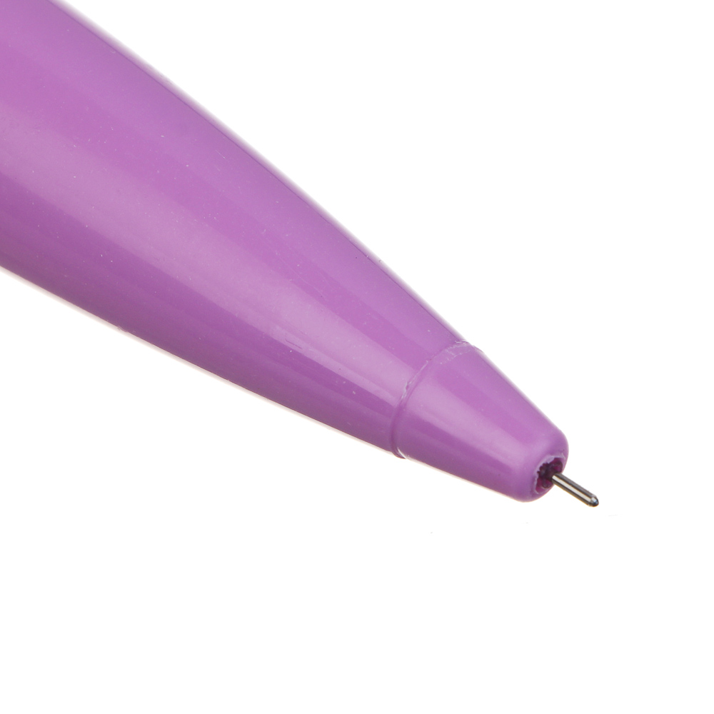 Ручка шариковая синяя, фигурный наконечник, подсветка и блестки в корпусе 17-18см, пластик, 4 диз., арт.№ 591-018