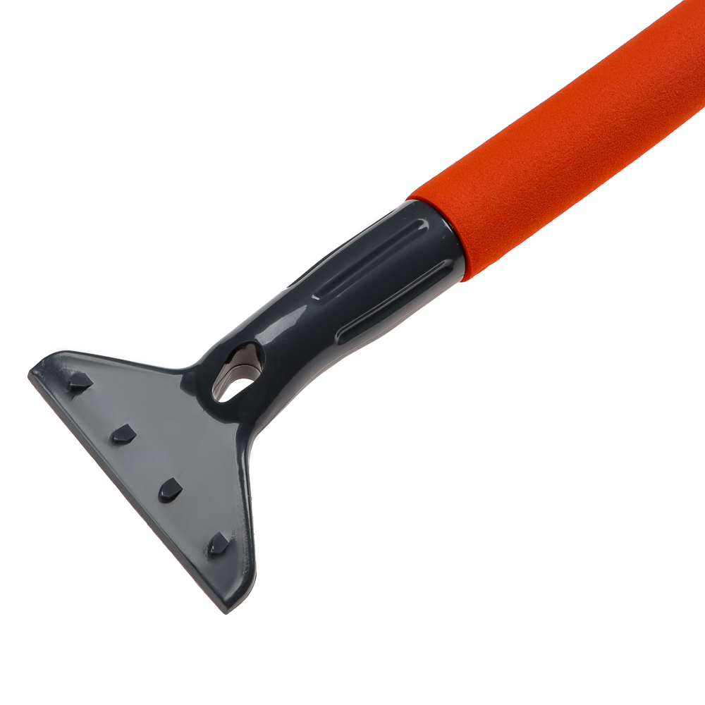 ЕРМАК Щетка для уборки снега с распушенной щетиной+скребок, 45.5см, арт.№ 775-134