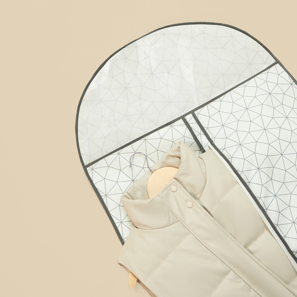 VETTA Чехол для одежды, с прозрачным окном, 60х130см, Валери, молния, полипропилен, арт.№ 457-613