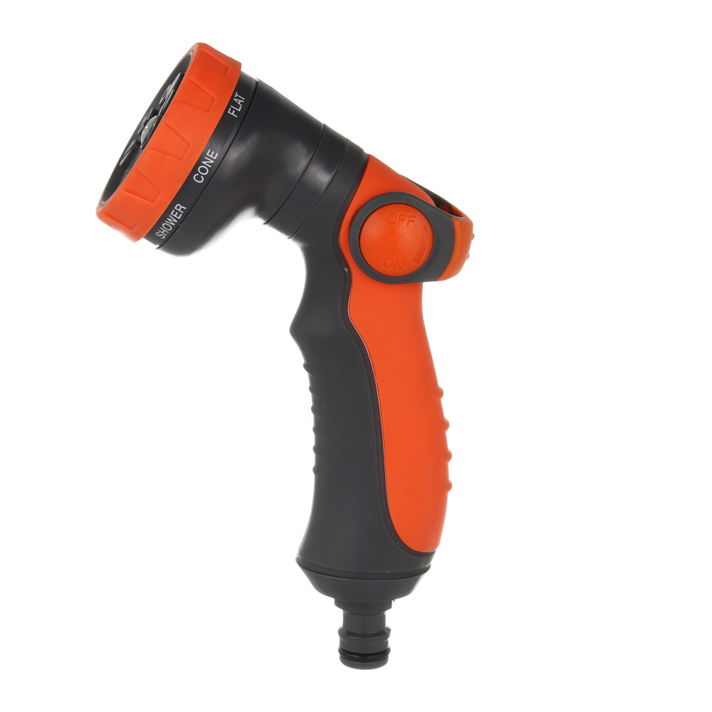 INBLOOM Пистолет садовый для полива, 8 режимов, регулятор напора, ABS, TPR, арт.№ 161-017