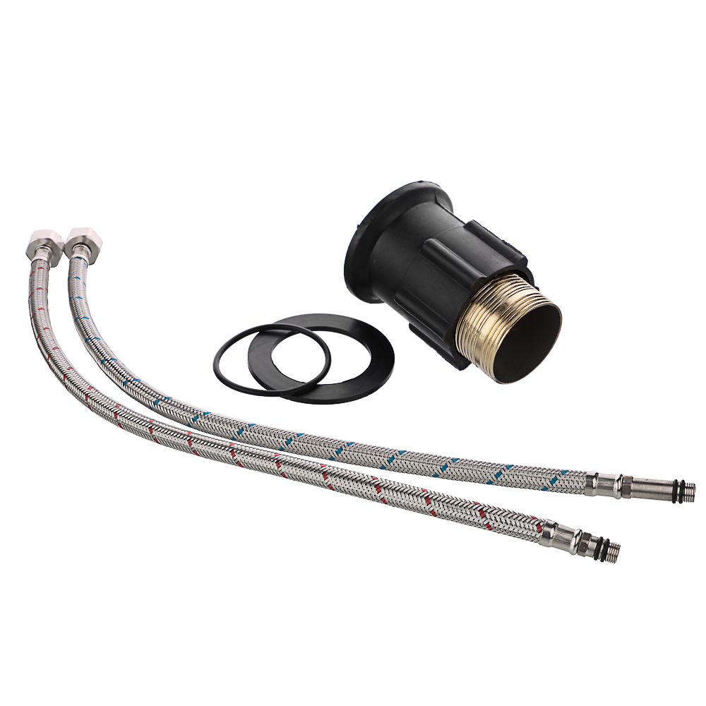 RAIN Смеситель для кухни Веста, гибкий излив, картридж 35мм, латунь, черный/хром, арт.№ 561-007